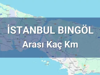 İstanbul Bingöl Arası Kaç Km