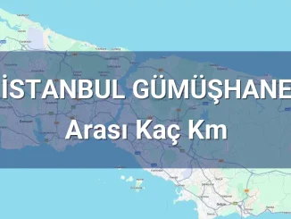 İstanbul Gümüşhane Arası Kaç Km